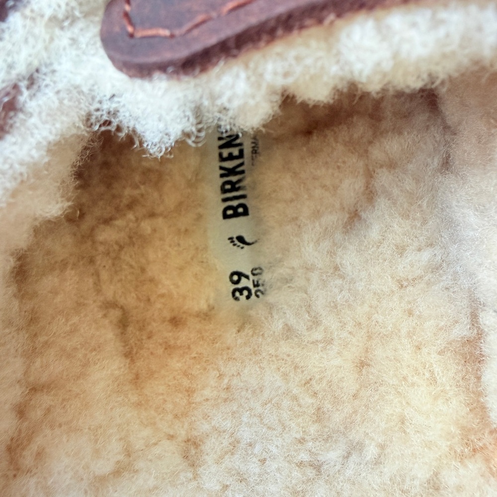 Birkenstock Blair Oiled Leather Shearling Women’s Clogs - Picture 10 of 11